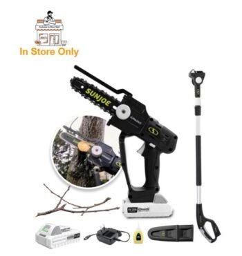 Restored Sun Joe 24V-HCSWP-6-LTE | In-Store Exclusive | 24-Volt* IONMAX Cordless Telescoping Pole Pruning Saw Kit | 4000 RPM | W/ 2.0-Ah Battery + Charger (Refurbished)