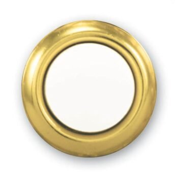 Heath Zenith SL-455-02 Wired Replacement Button, Gold Rim with Lighted Pearl Center
