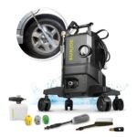 Restored Sun Joe SPX3000-QW2 Electric Pressure Washer W/ Wheels | 7-Pc Accessory Kit | 14.9-Amp | 2200 Rated PSI | 1.1 Rated GPM (Refurbished)