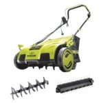 Restored Sun Joe AJ805E Electric Dethatcher and Scarifier | 15-Inch | 13-Amp | 5-Position Height Adjustment | Removable 13.2-Gal Collection Bag (Refurbished)