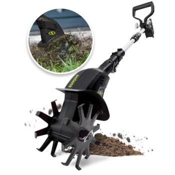 Restored Sun Joe 24V-TLR-CT | 24-Volt IONMAX Cordless Garden Tiller + Cultivator | Tool Only (Refurbished)
